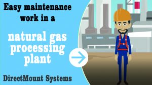 DirectMountSystem – Youtube thumbnail for animation movie "maintenance work in natural gas processing plant".